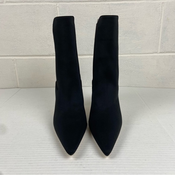 NEW‎ Good American Pointed Toe Heeled Bootie Black Neoprene Women's 9.5 GA118N-X - Picture 6 of 10